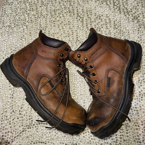 RED Ging Men's Brown Leather Boots - Picture 2 of 6